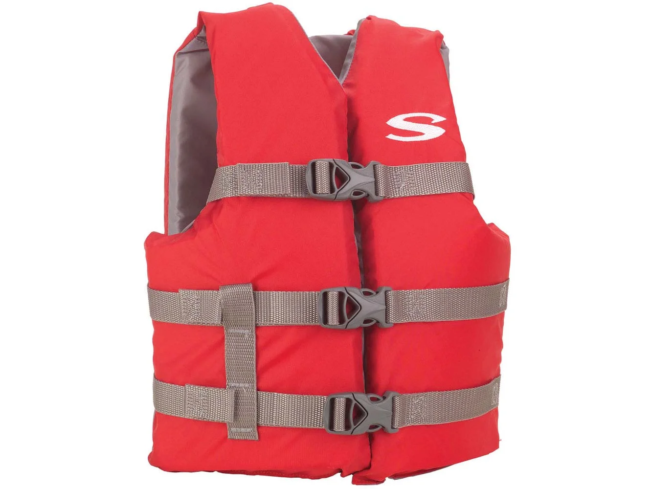 Stearns Youth Classic Vest Life Jacket - 50-90lbs - Red/Grey