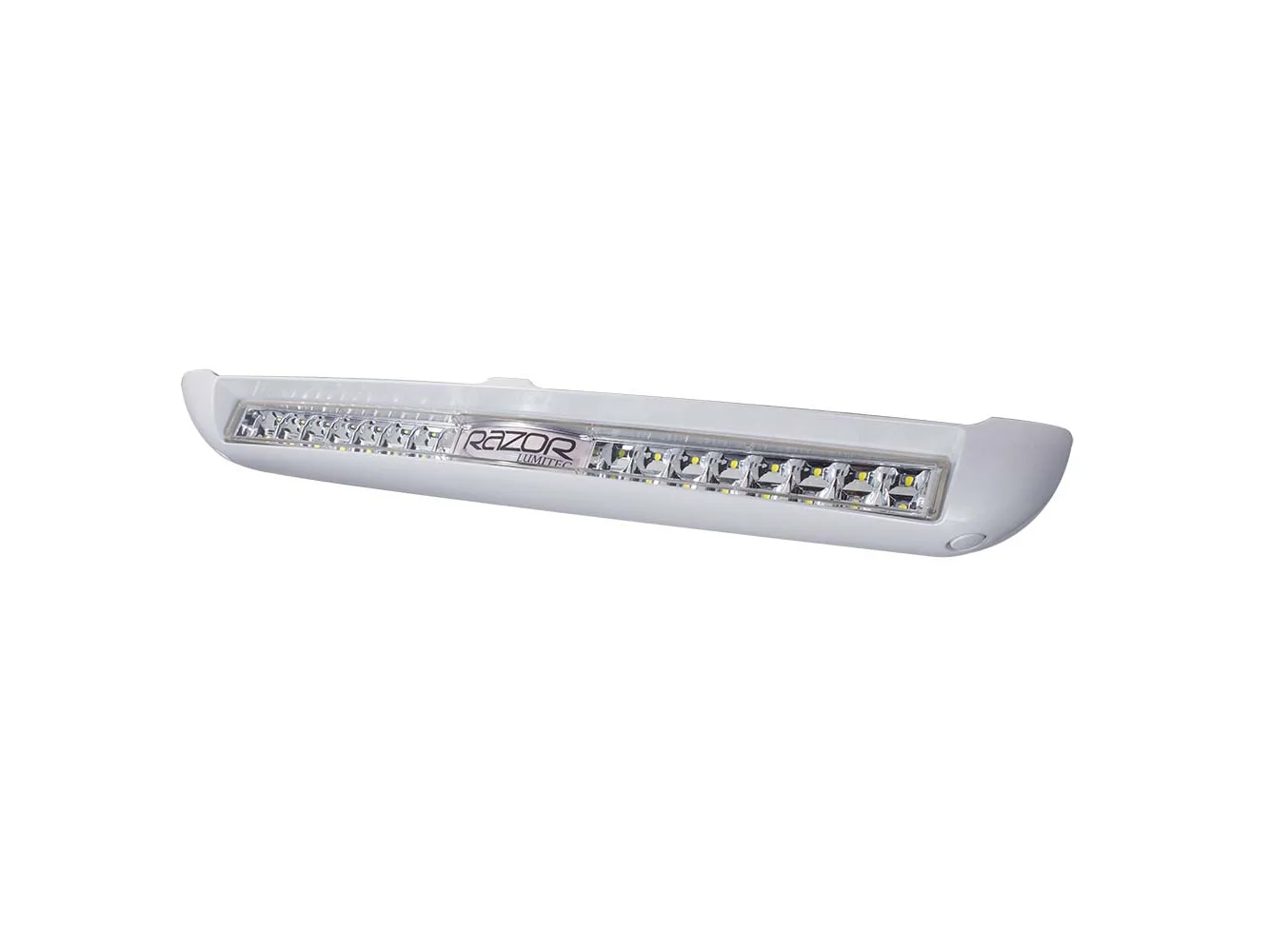 Lumitec Razor Light Bar - Flood - White Housing w/Inverted Logo Flush Mount