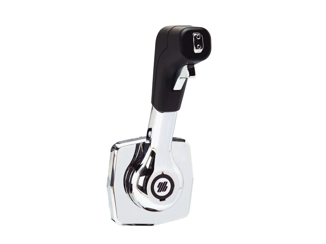 Uflex Single Lever Side Mount Control - Black/Chrome