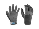 Mustang Traction Closed Finger Gloves - Grey/Blue - Small