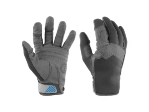 Mustang Traction Closed Finger Gloves - Grey/Blue - Small