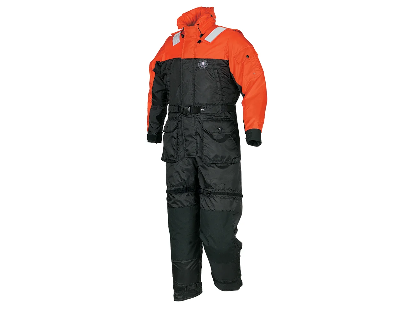 Mustang Deluxe Anti-Exposure Coverall & Work Suit - Orange/Black - XL
