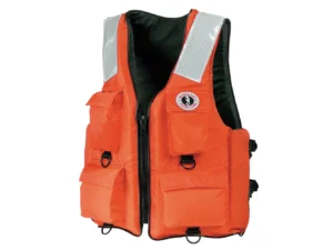 Mustang 4-Pocket Flotation Vest - Orange - Medium