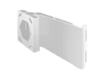 MINN KOTA Raptor Jack Plate Adapter Bracket - Port, 5" Setback, 4" Rise, White | 1810383