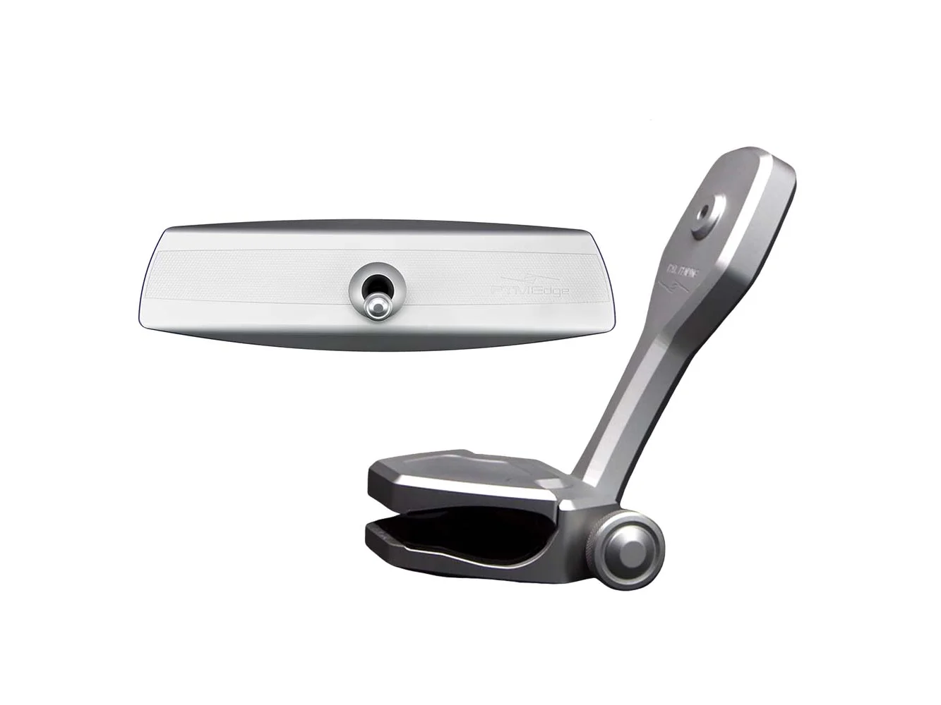 PTM Watersports Mirror/Bracket Kit w/VR-140 Elite Mirror & ZXR-320 (Silver)
