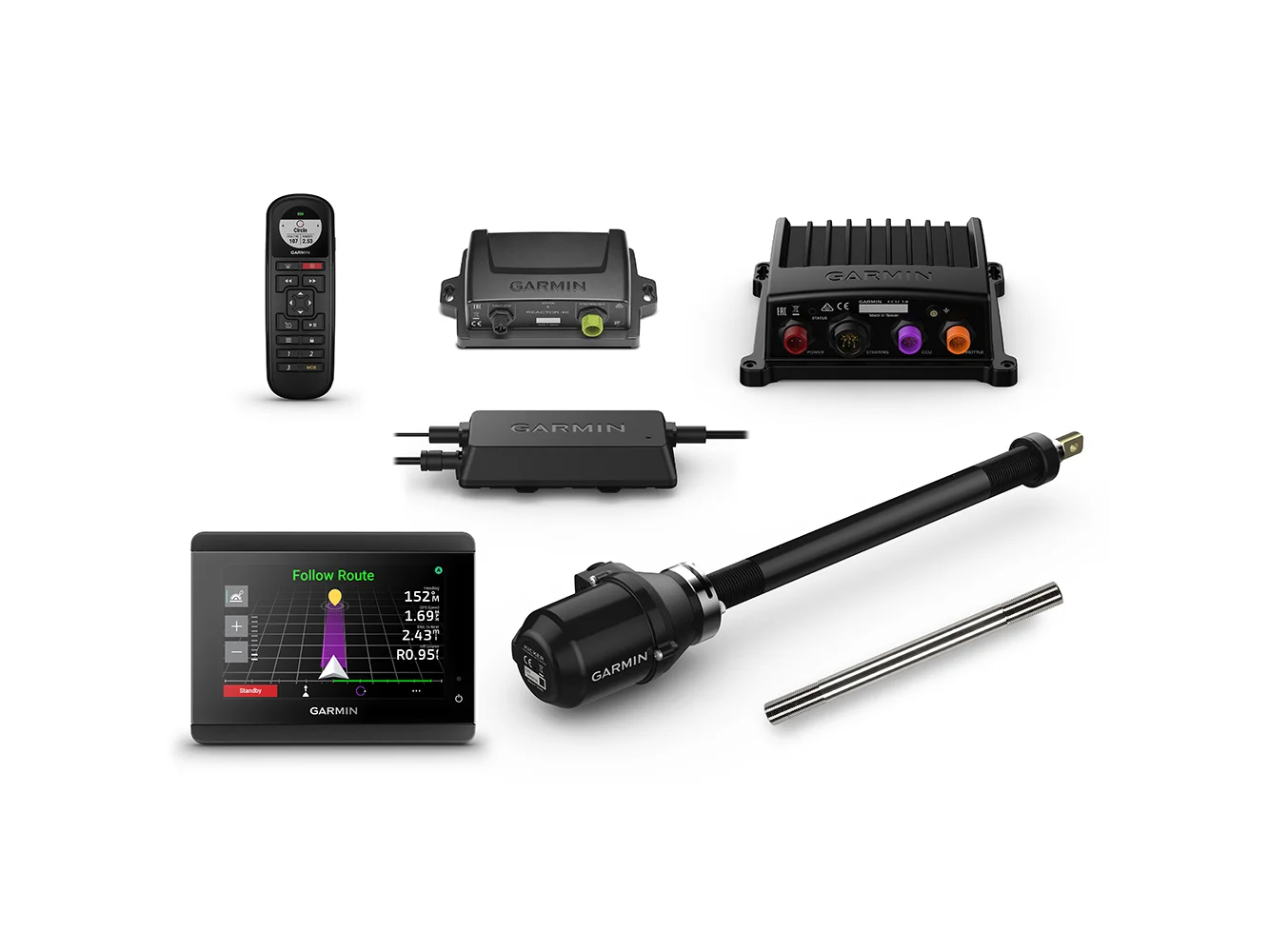 Garmin Reactor™ 40 Kicker Autopilot w/GHC™ 50 & Stainless Steel Tilt Tube