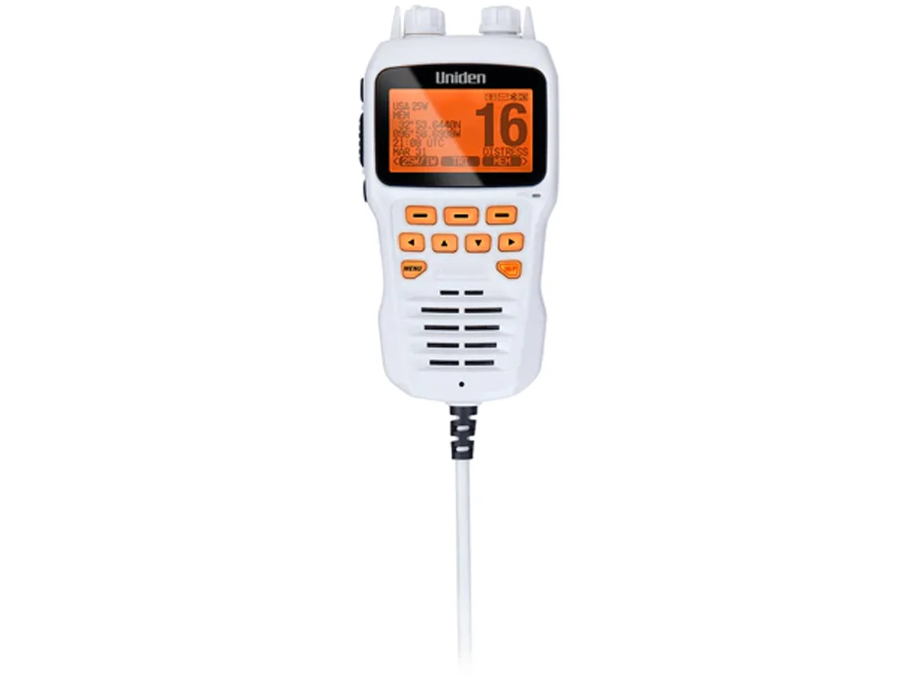 Uniden Remote Mic f/UM725 VHF Radios - White