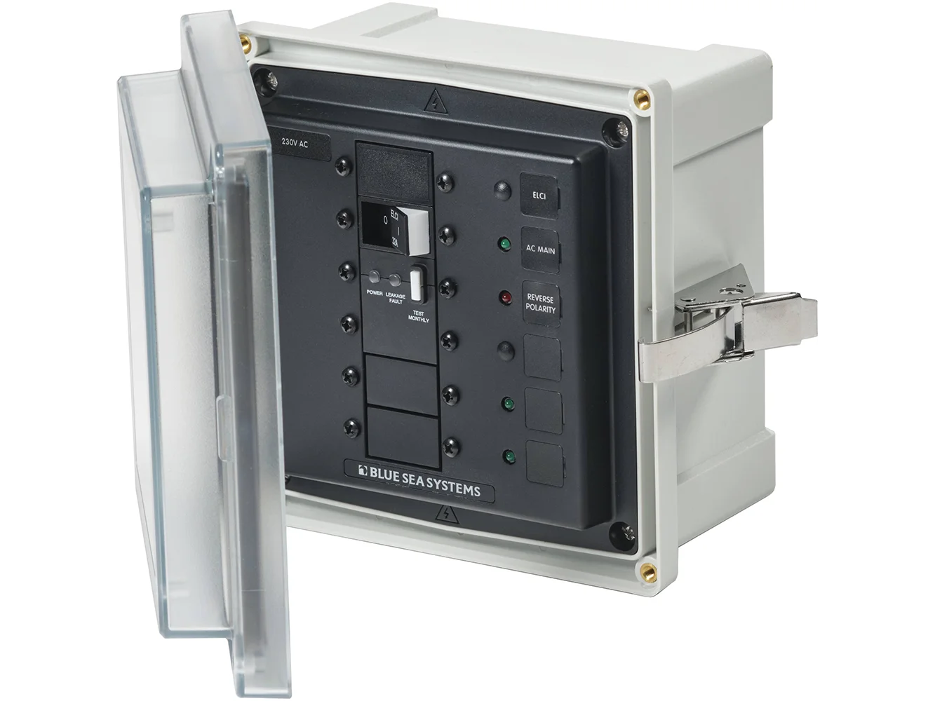 Blue Sea 3123 - SMS Panel Enclosure w/ELCI (32A) & 3 Blanks - 230V AC