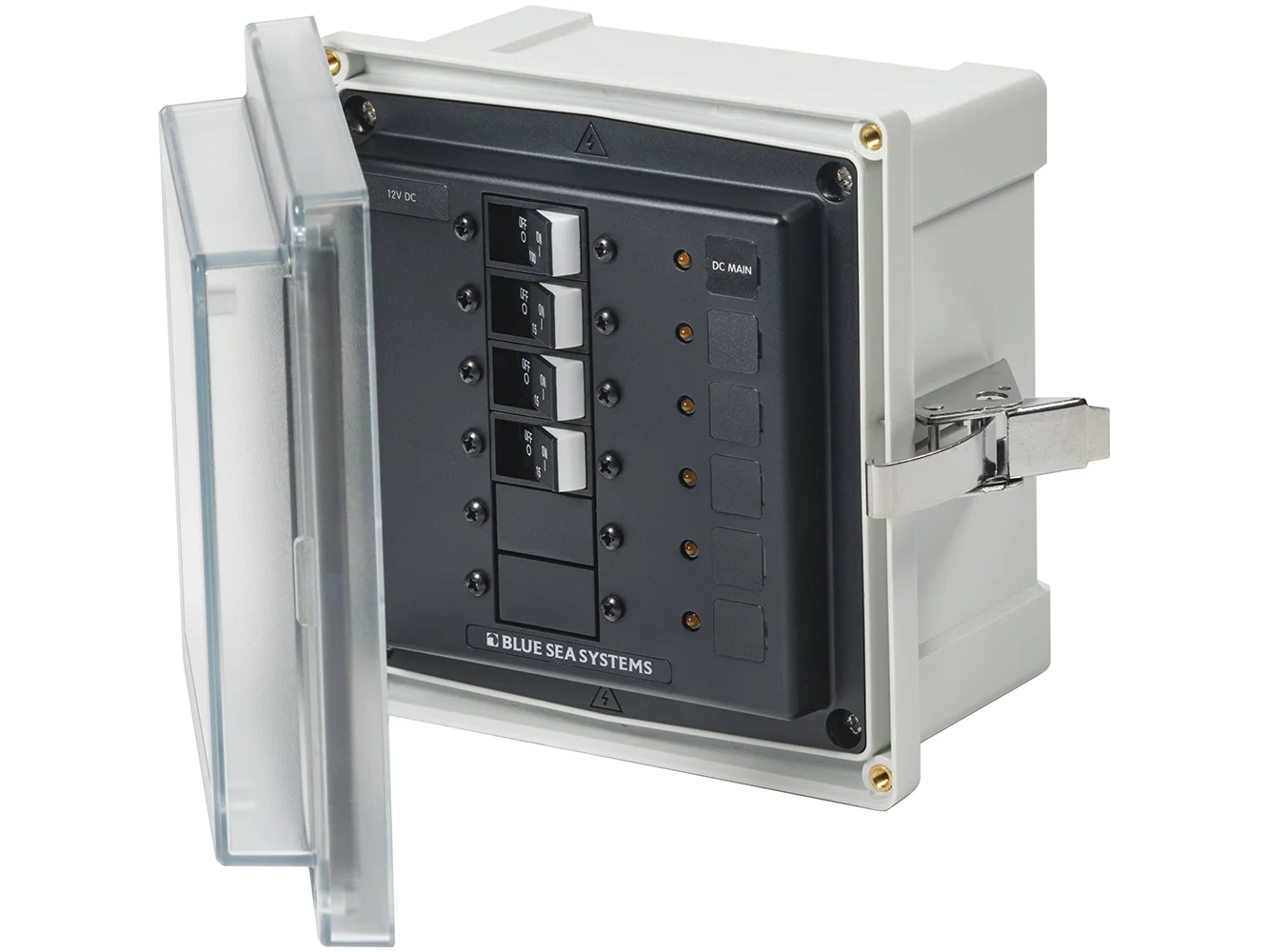 Blue Sea 3135 - SMS Panel Enclosure w/UL Main & 3 Branch (12/24V) - 12/24V DC