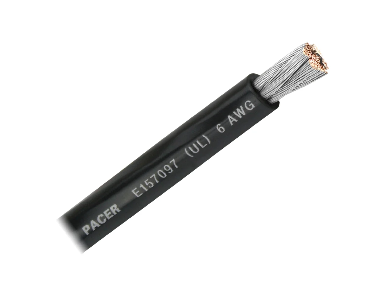 Pacer Black 6 AWG Battery Cable - Sold By The Foot