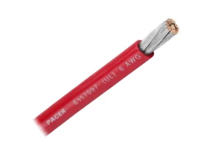 Pacer Red 6 AWG Battery Cable - Sold By The Foot