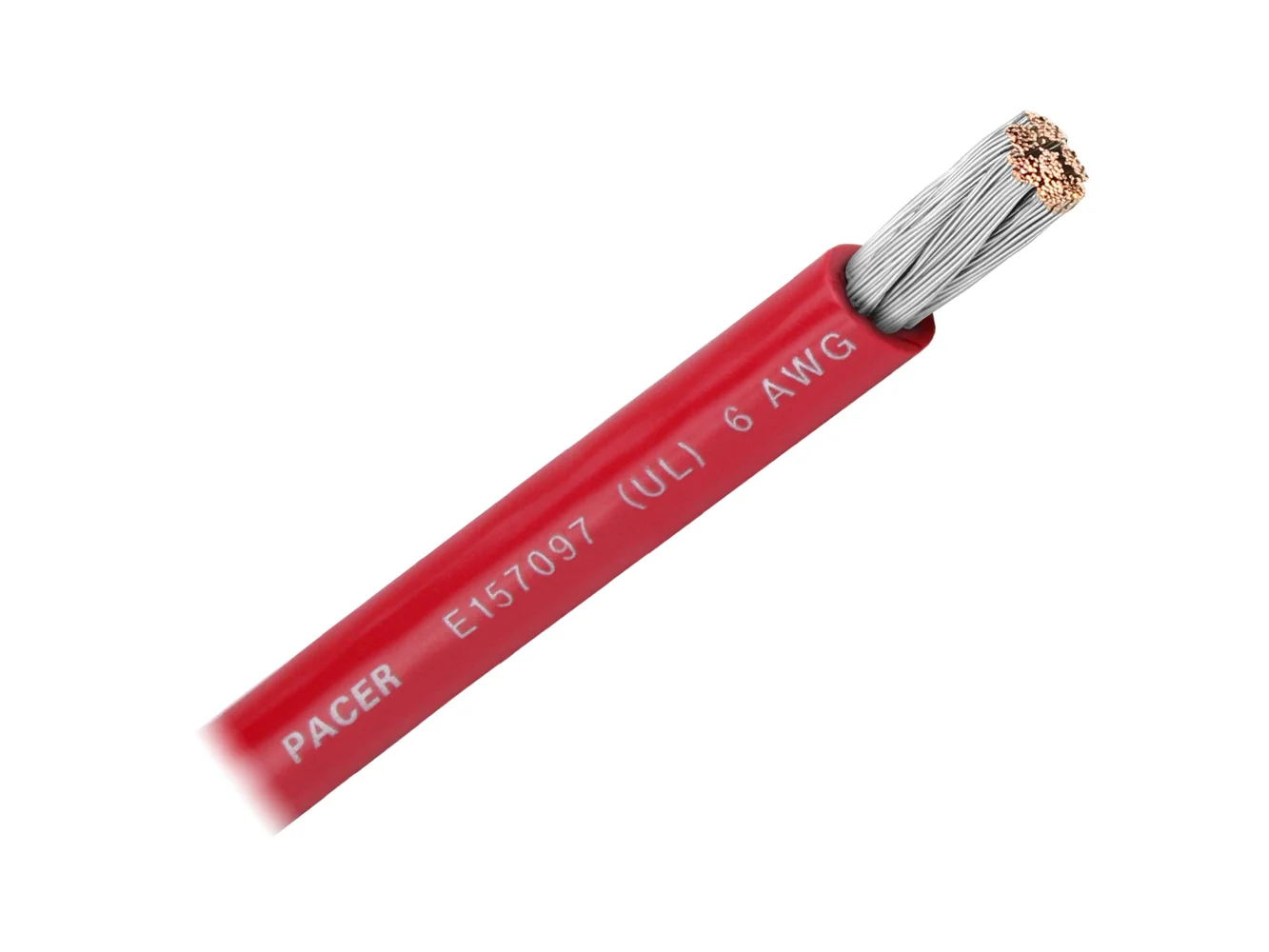 Pacer Red 6 AWG Battery Cable - Sold By The Foot