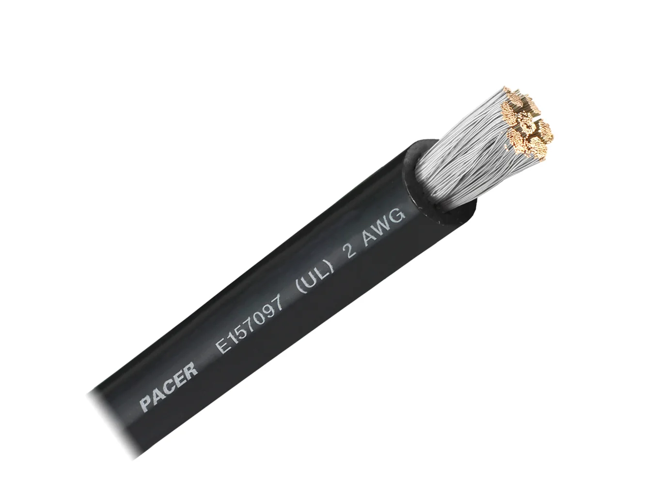 Pacer Black 2 AWG Battery Cable - Sold By The Foot