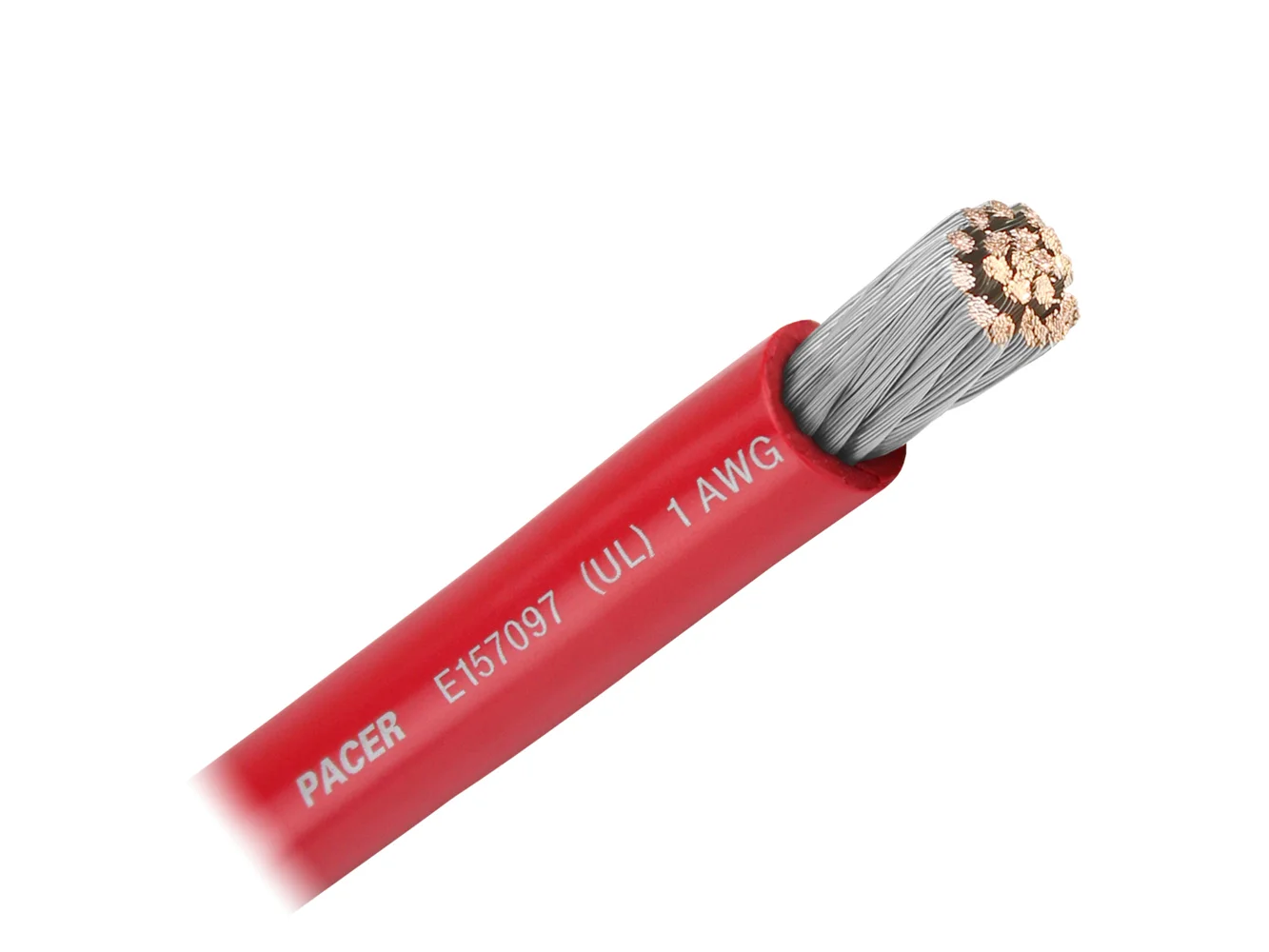 Pacer Red 1 AWG Battery Cable - Sold By The Foot