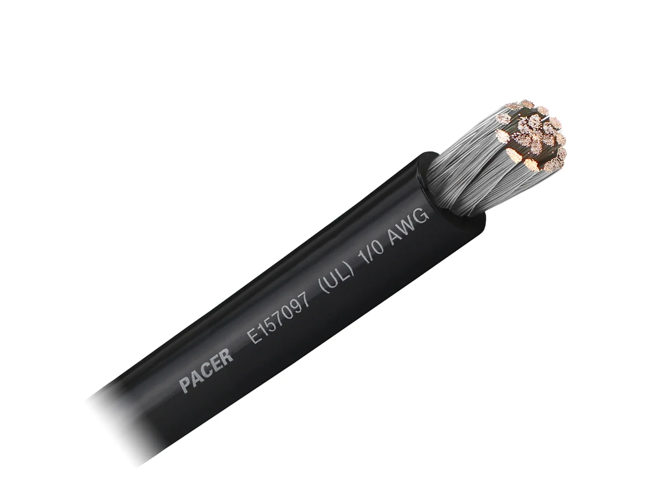 Pacer Black 1/0 AWG Battery Cable - Sold By The Foot