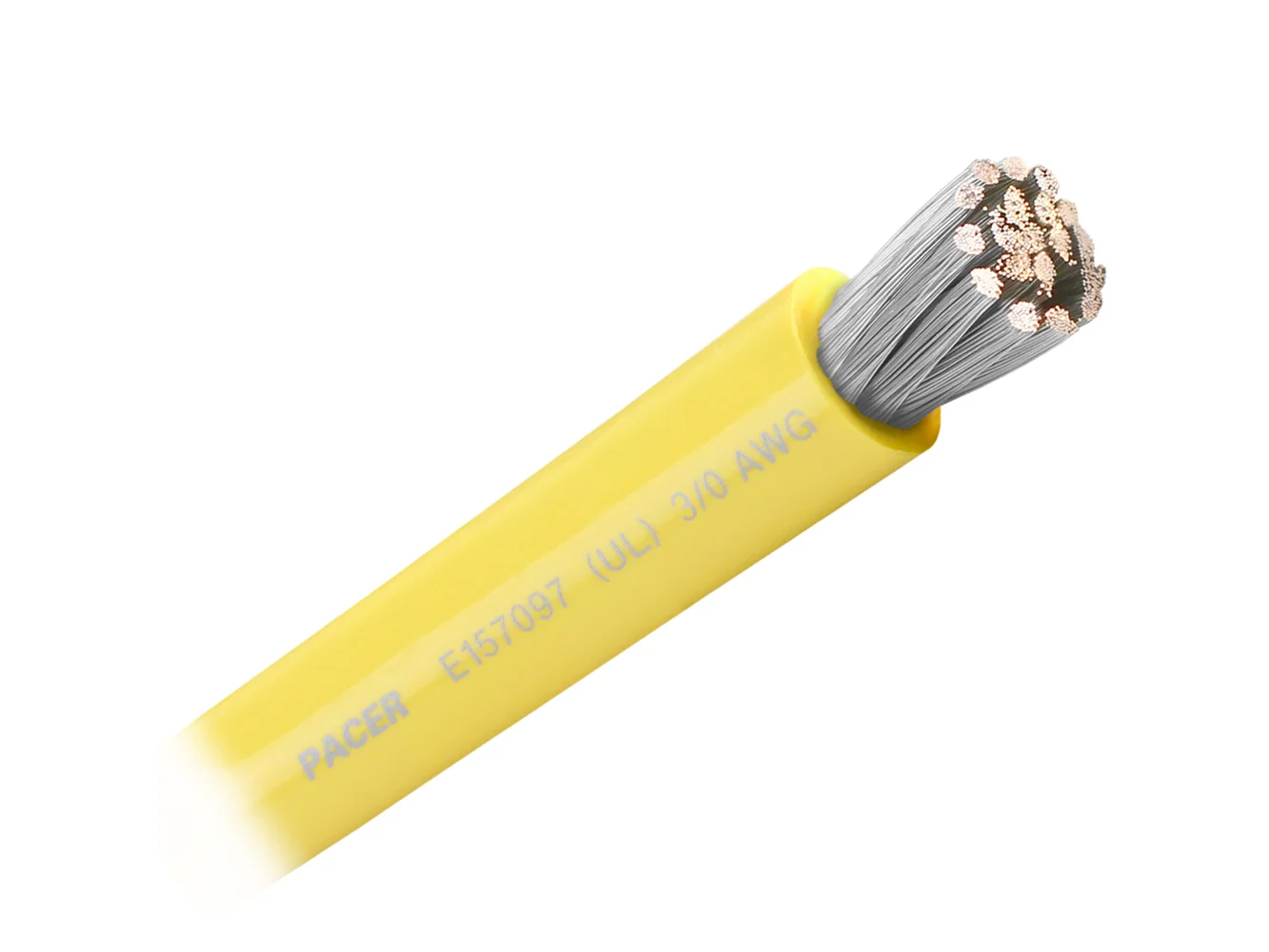Pacer Yellow 3/0 AWG Battery Cable - Sold By The Foot
