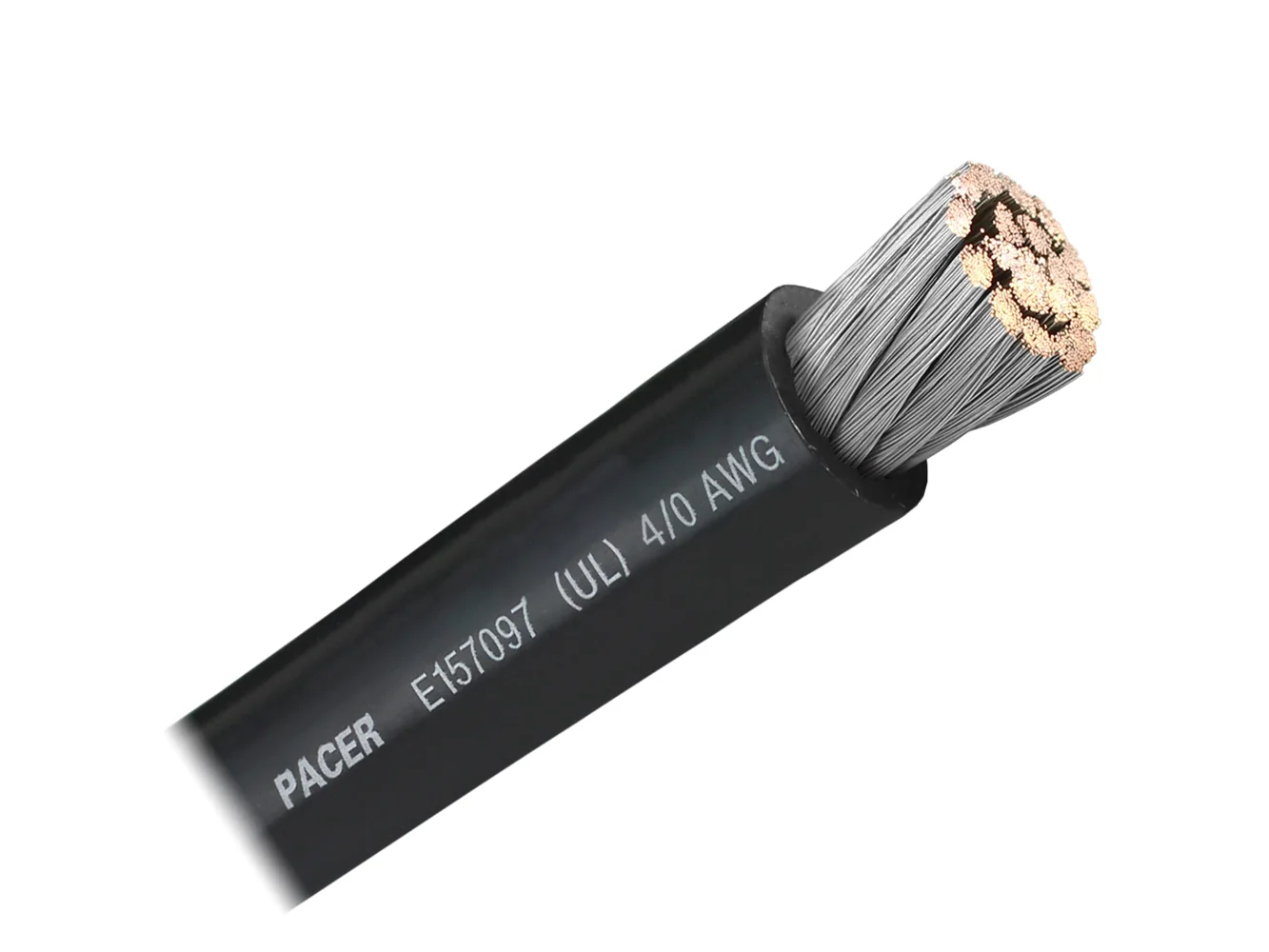 Pacer Black 4/0 AWG Battery Cable - Sold By The Foot