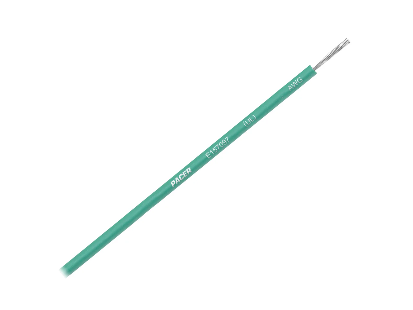 Pacer Green 14 AWG Primary Wire - 25'