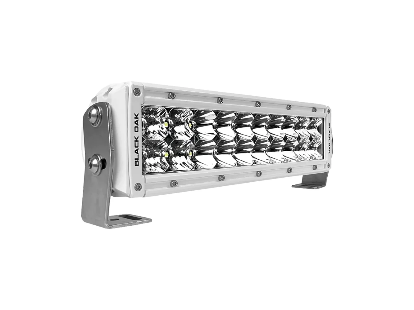 Black Oak Pro Series 3.0 Double Row 10" LED Light Bar - Combo Optics - White Housing