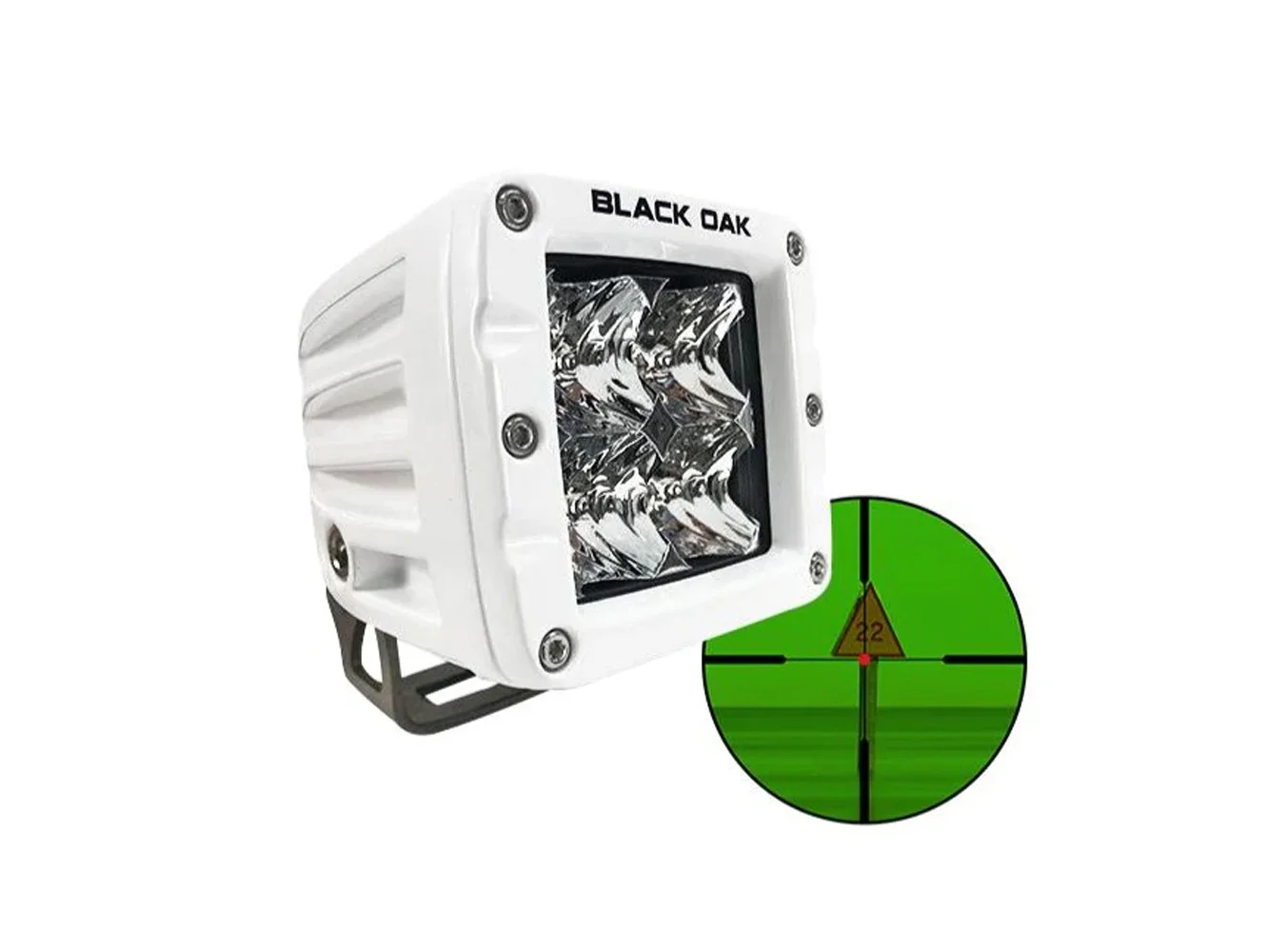 Black Oak Pro Series 3.0 2" 850nm Infrared Marine Pod Light - Flood Optics - White Housing