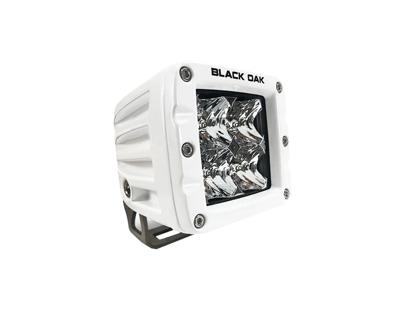 Black Oak 2" Marine LED Pod Light - Flood Optics - White Housing - Pro Series 3.0