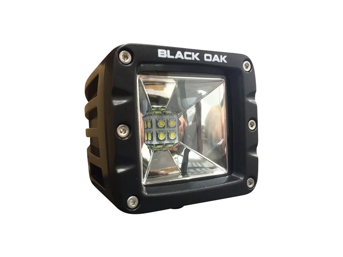 Black Oak 2" LED Light Pod - Scene Optics - Black Housing - Pro Series 3.0