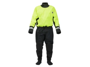 Mustang MSD576 Water Rescue Dry Suit - Fluorescent Yellow Green-Black - Large