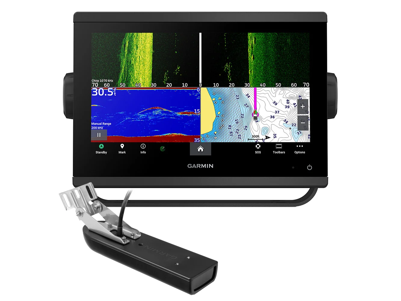 Garmin GPSMAP® 943xsv Combo GPS/Fishfinder GN+ w/GT23-TM