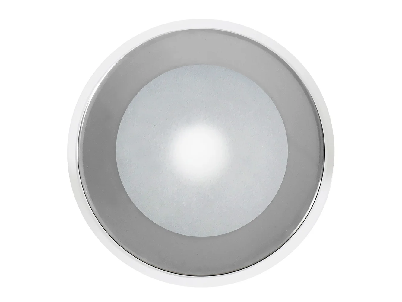 Shadow-Caster DLX Series Down Light - White Housing - RGB - Chrome Bezel