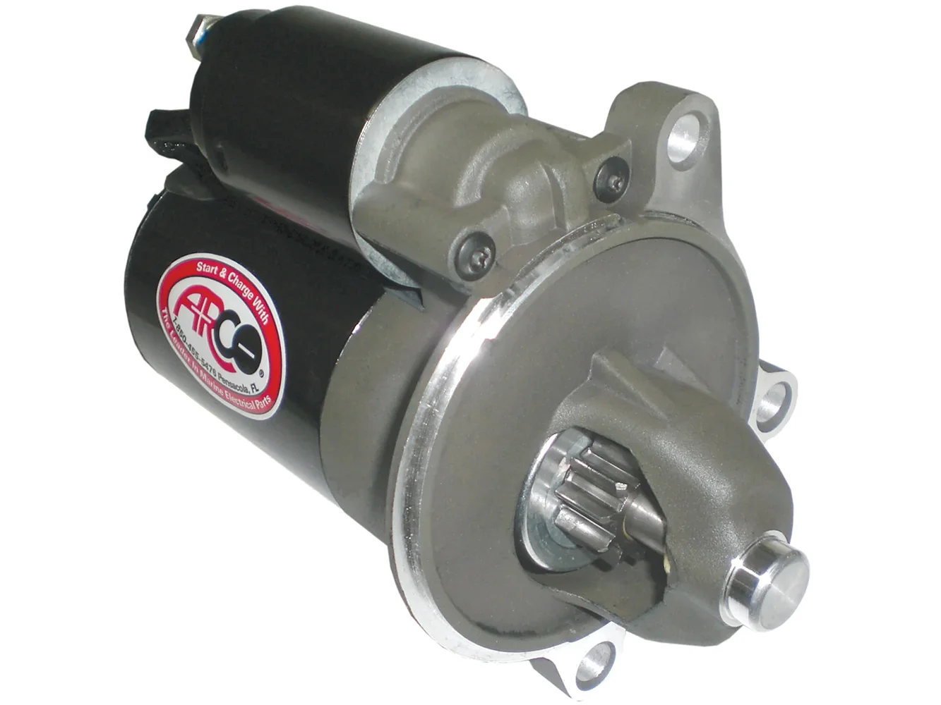 ARCO Marine High-Performance Inboard Starter w/Gear Reduction & Permanent Magnet - Clockwise Rotation (2.3 Fords)