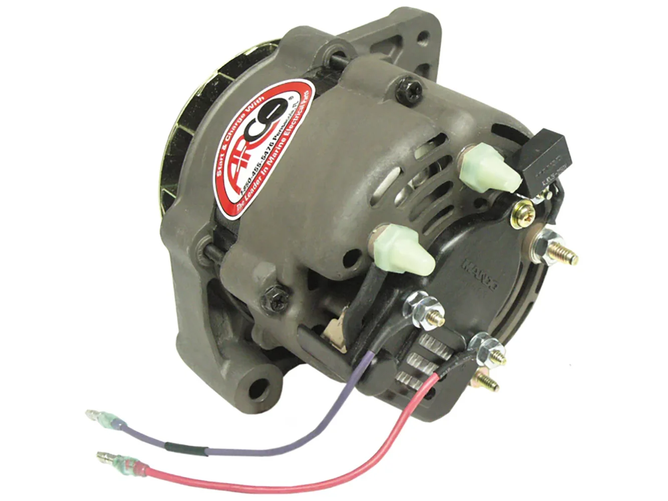 ARCO Marine Premium Replacement Alternator w/Single Groove Pulley - 12V, 55A