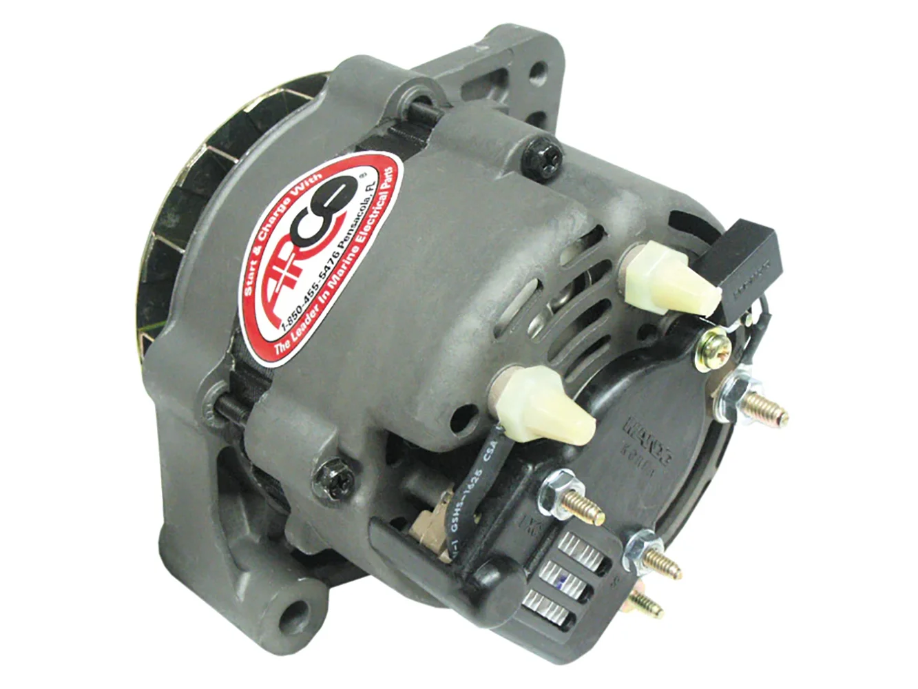 ARCO Marine Premium Replacement Inboard Alternator w/Single Groove Pulley - 12V 55A