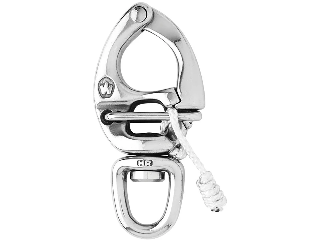 Wichard HR Quick Release Snap Shackle With Swivel Eye - 80mm Length - 3-5/32"