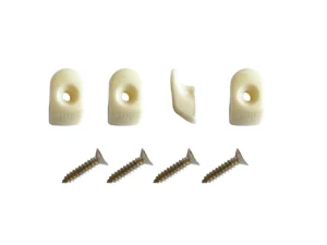 Blue Performance White Hooks & Screws - 4 Pieces