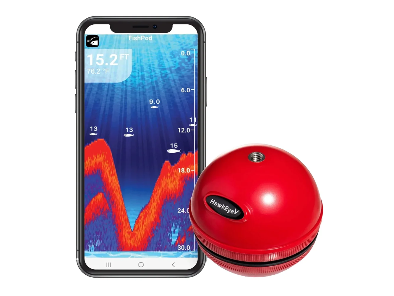 HawkEye FishPod® 5X Bluetooth Fishfinder