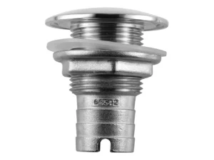 Attwood Stainless Steel Thru-Hull Short Straight Barbed - 1" Inner Diameter