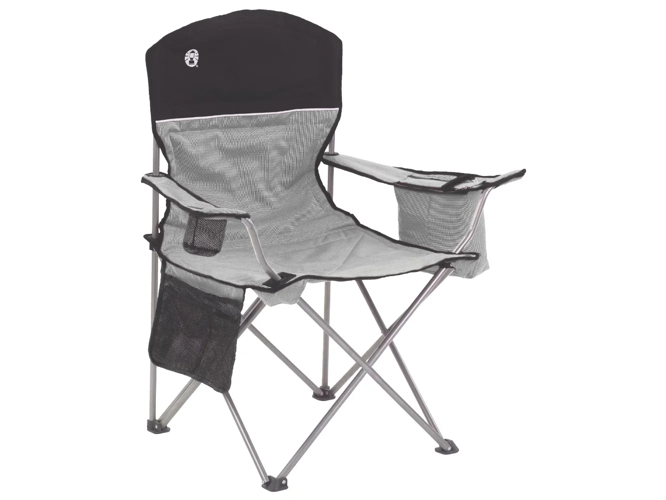 Coleman Cooler Quad Chair - Grey & Black