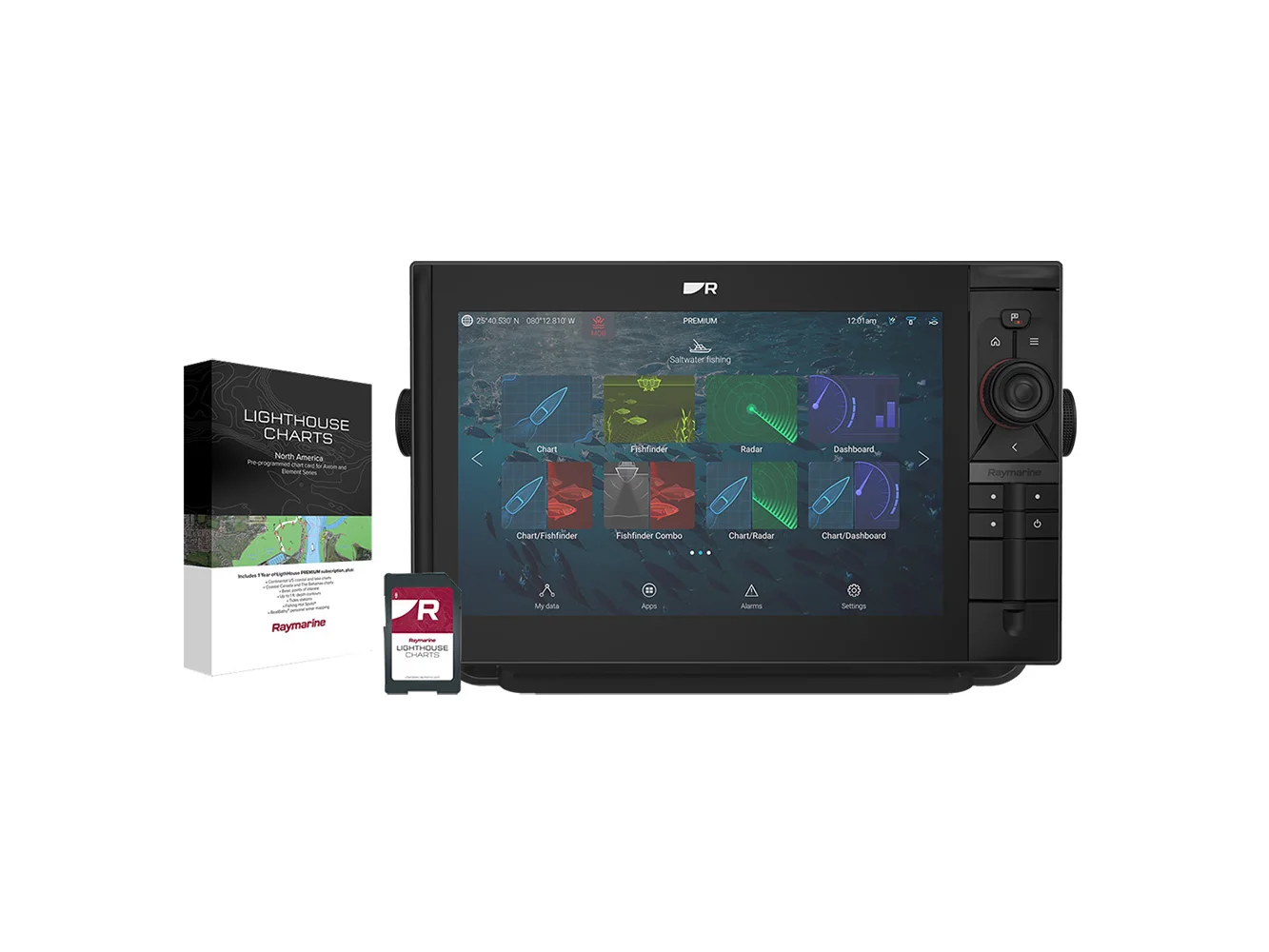 Raymarine Axiom 2 Pro 12 RVM Chartplotter/Fishfinder - Lighthouse North America Chart - No Transducer