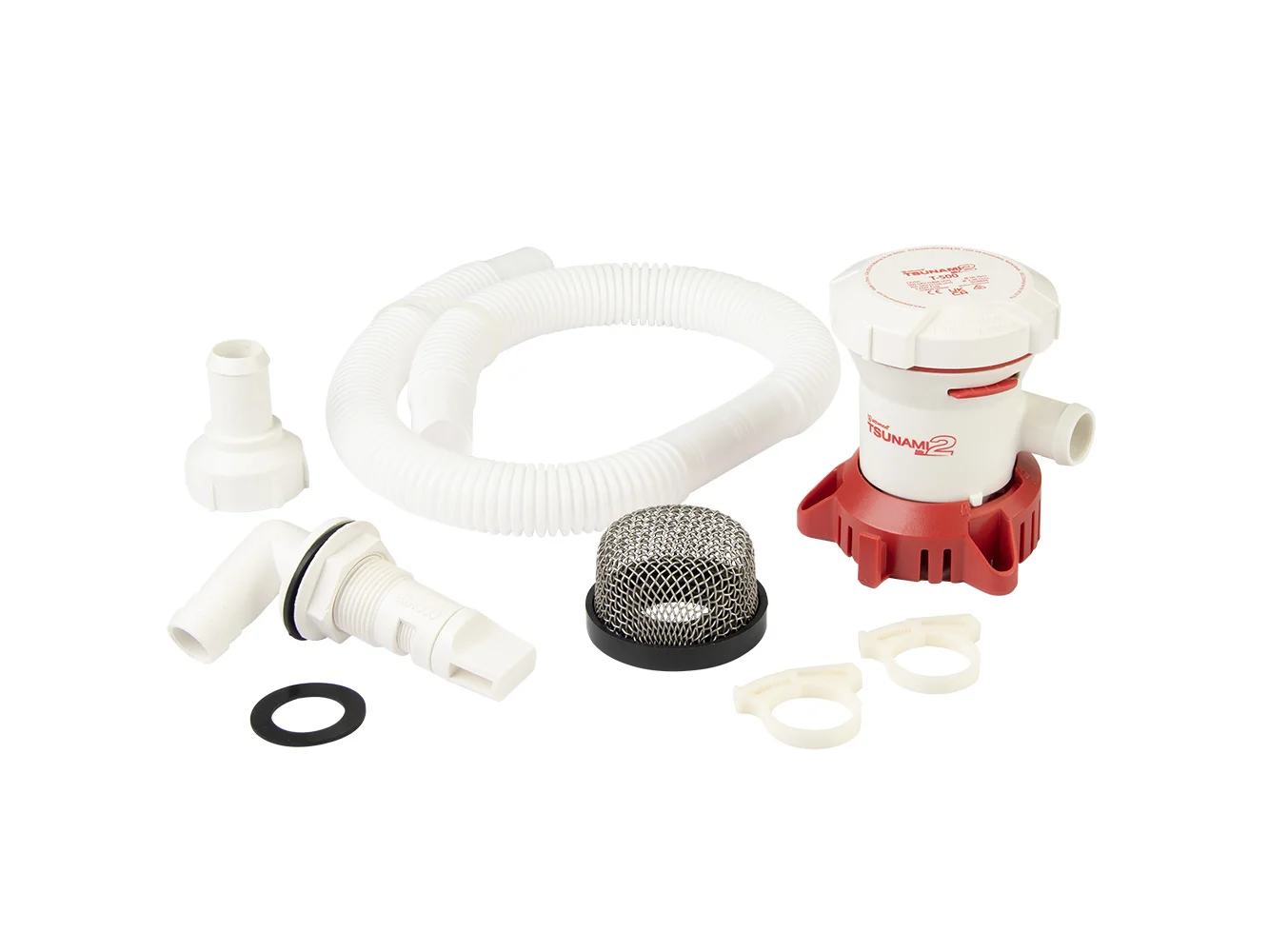 Attwood Tsunami MK2 T500 Manual Bilge Pump w/Installation Kit - 500 GPH & 12V