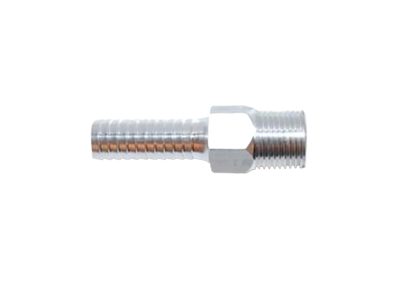 Attwood Universal Aluminum Fuel Hose Fitting - 3/8" NPT x 3/8" Barb