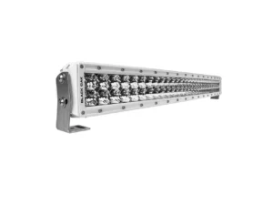 Black Oak 30" Marine Curved Double Row LED Light Bar - Spot Optics - White Housing - Pro Series 3.0