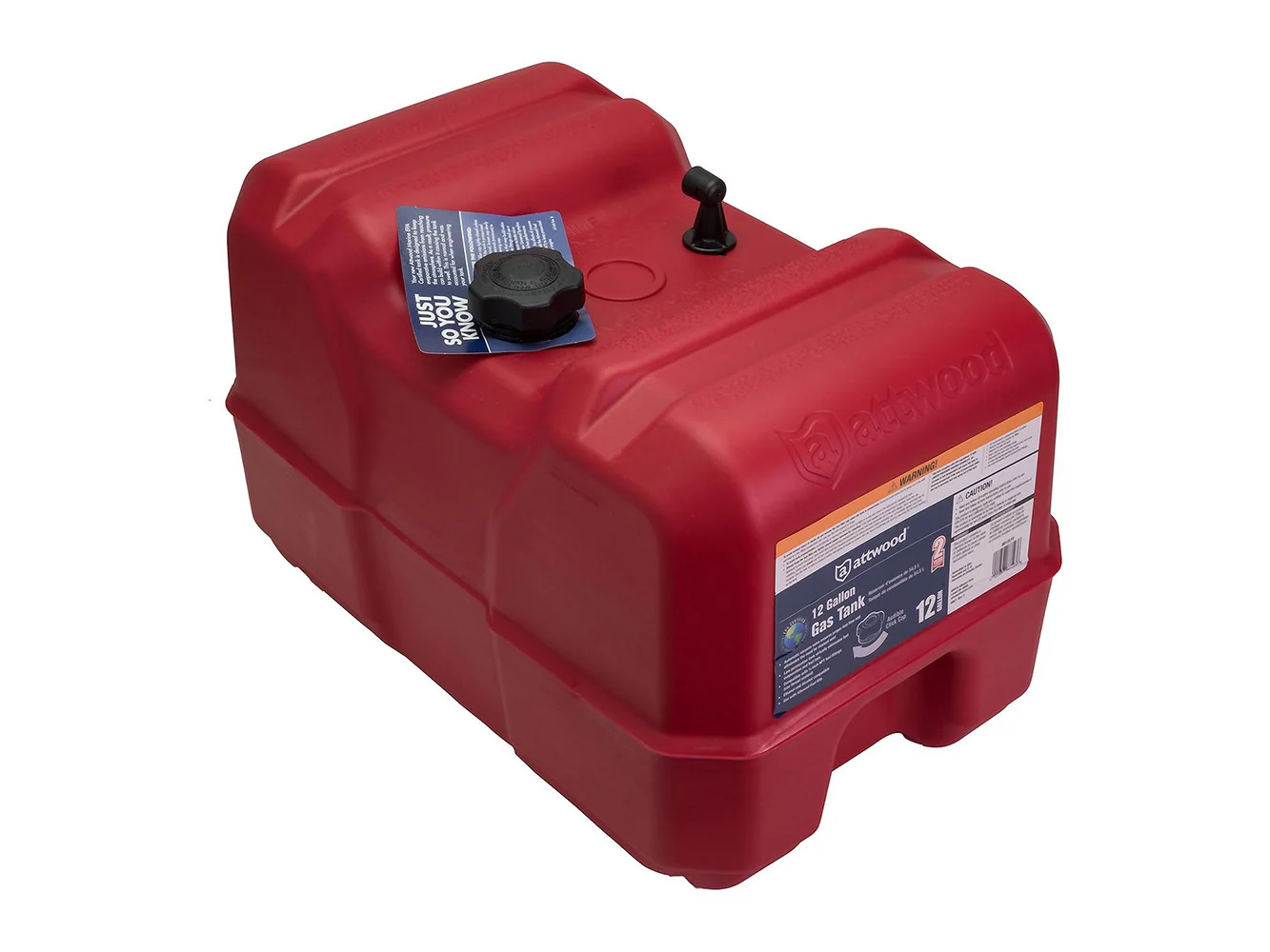 Attwood Portable Fuel Tank - 12 Gallon w/o Gauge