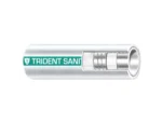 Trident Marine 1-1/2" x 50' Coil Premium Marine Sanitation Hose - White w/Green Stripe