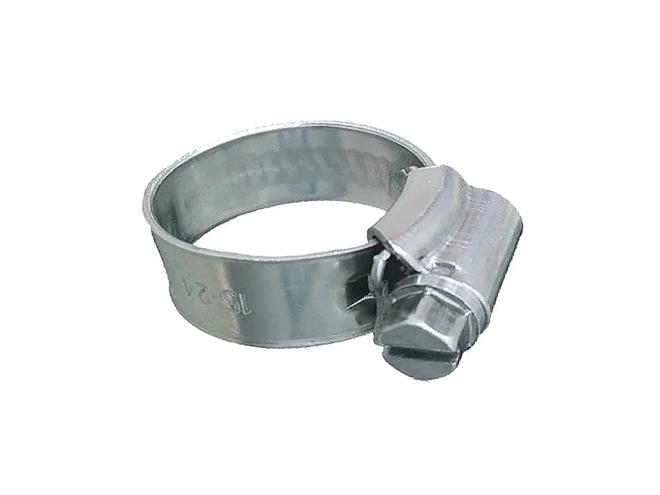 Trident Marine 316 SS Non-Perforated Worm Gear Hose Clamp - 3/8" Band - 5/8"–15/16" Clamping Range - 10-Pack - SAE Size 8
