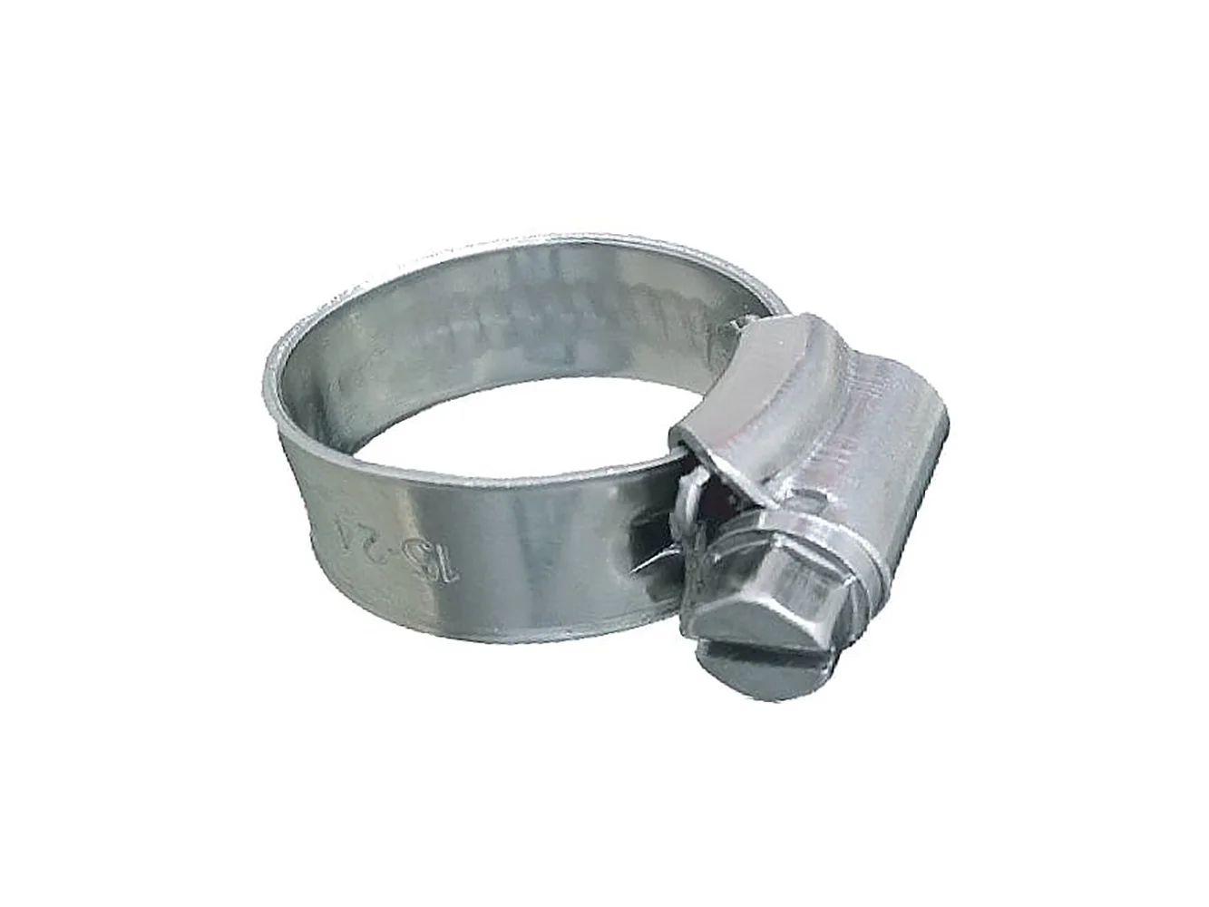 Trident Marine 316 SS Non-Perforated Worm Gear Hose Clamp - 3/8" Band - (3/4" – 1-1/8") Clamping Range - 10-Pack - SAE Size 10