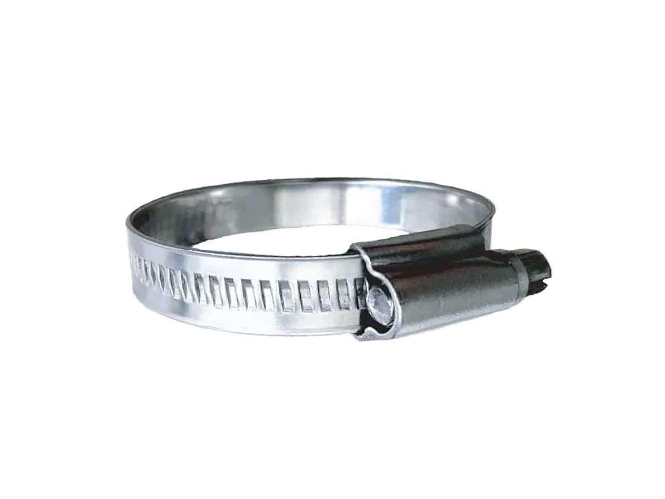 Trident Marine 316 SS Non-Perforated Worm Gear Hose Clamp - 15/32" Band - (1-1/4" – 1-3/4") Clamping Range - 10-Pack - SAE Size 20