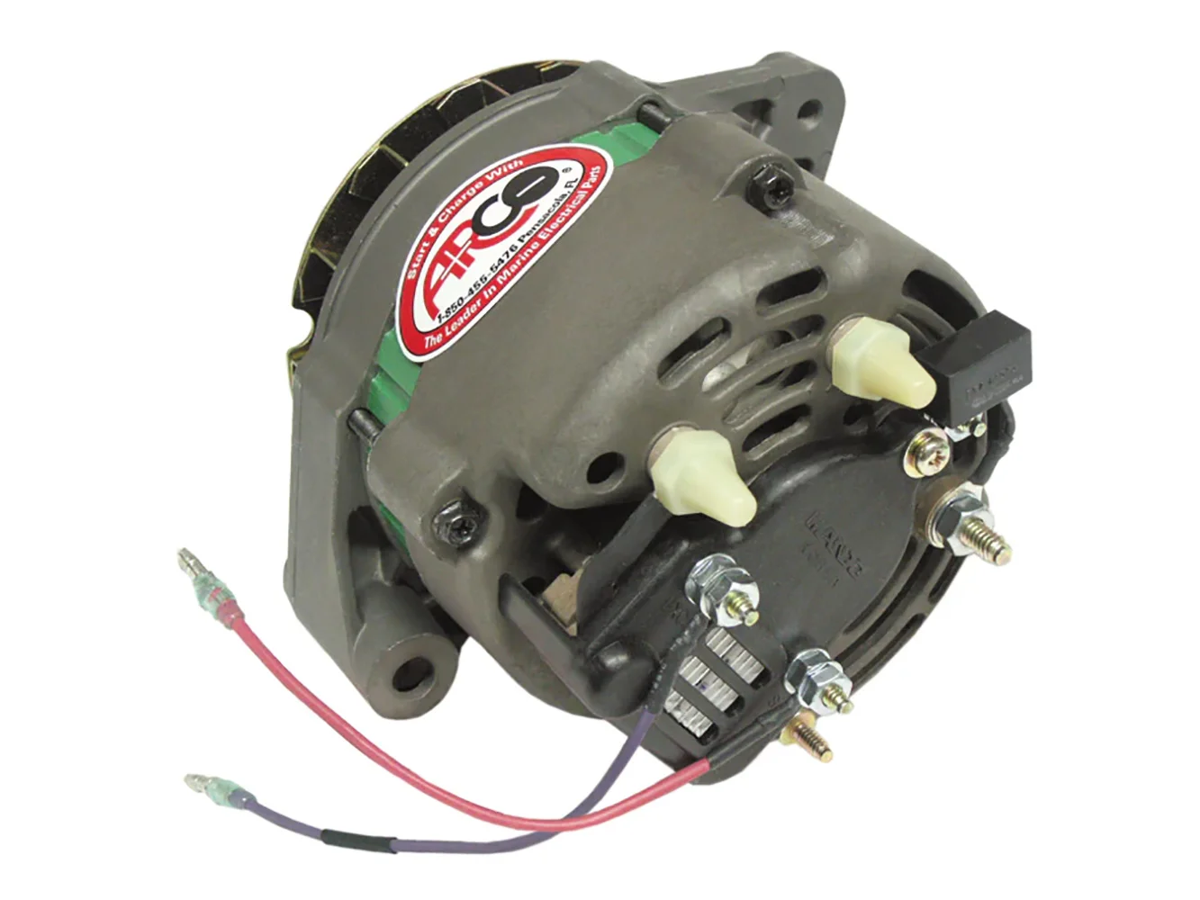 ARCO Marine Premium Replacement Alternator w/Multi-Groove Serpentine Pulley - 12V & 65A
