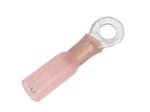 Pacer 22-18 AWG Heat Shrink Ring Terminal - #10 Stud Size - 100 Pack