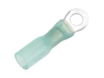 Pacer 16-14 AWG Heat Shrink Ring Terminal - #8 Stud Size - 100 Pack