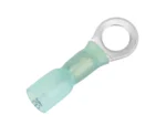 Pacer 16-14 AWG Heat Shrink Ring Terminal - 1/4" Stud Size - 100 Pack